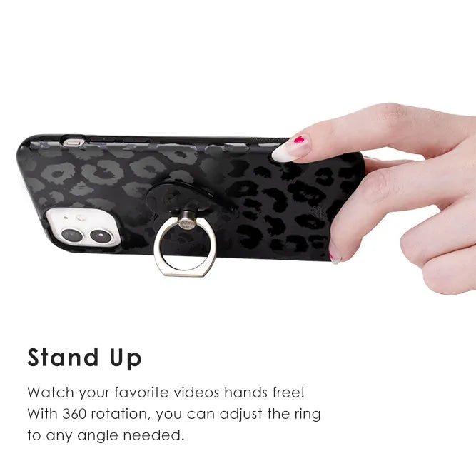 Pink Stardust Glitter Phone Ring