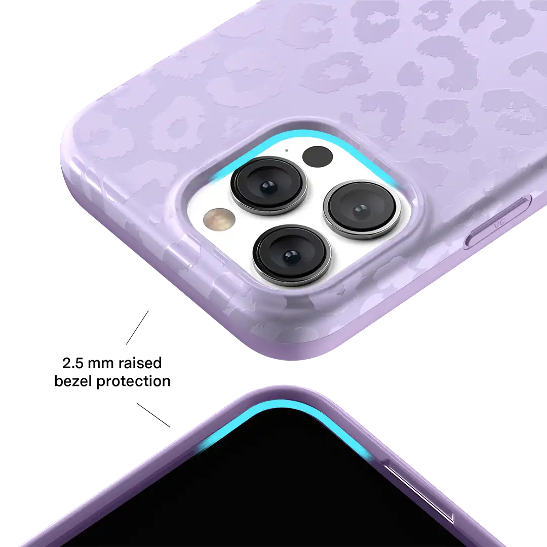 Lilac Leopard iPhone Case