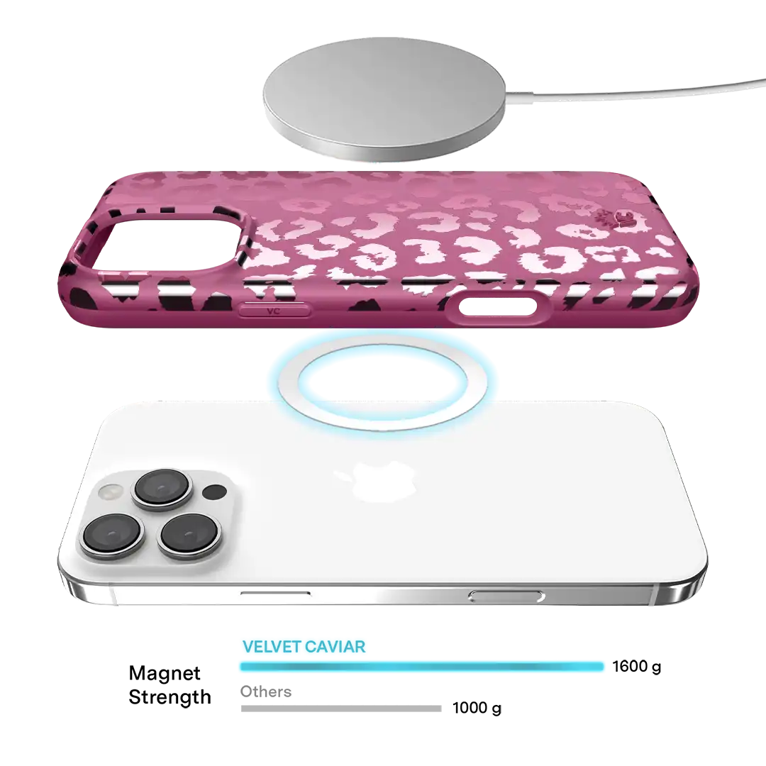Pink Ruby Leopard iPhone Case