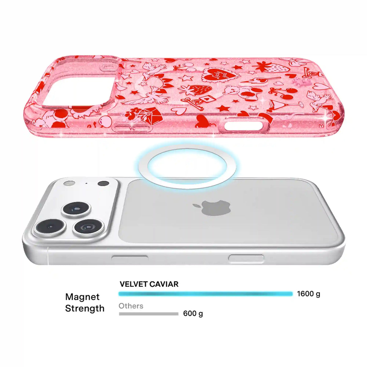 Be Mine Glitter iPhone Case