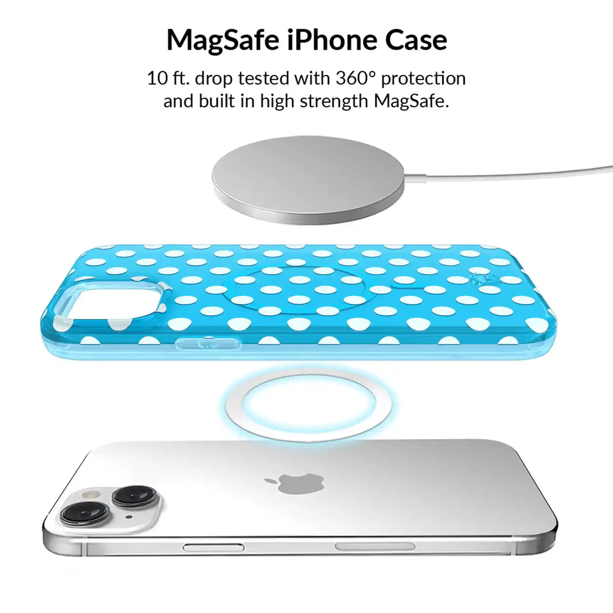 Aquamarine Polka Dot iPhone Bundle Set