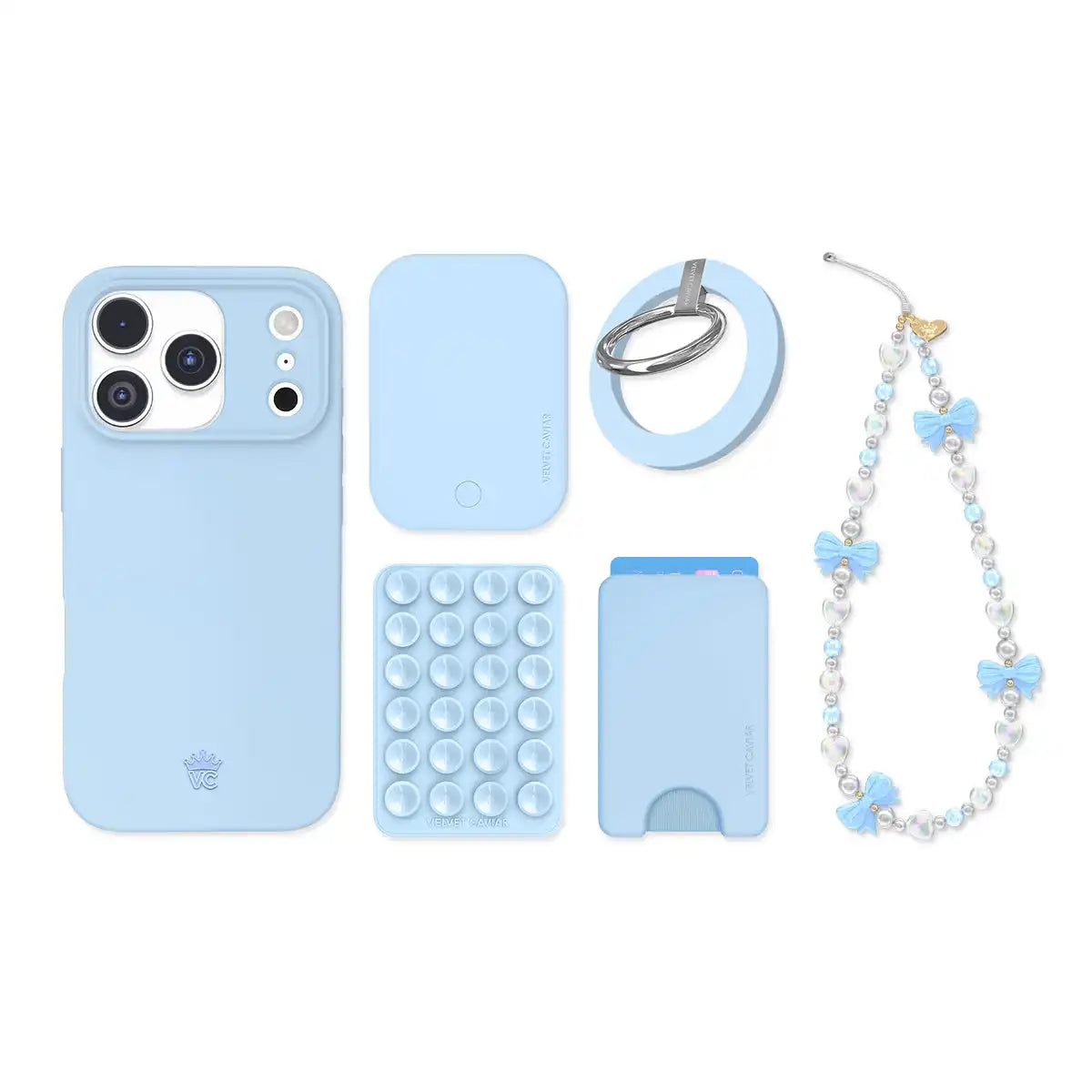 Cotton Candy Blue iPhone Bundle Set