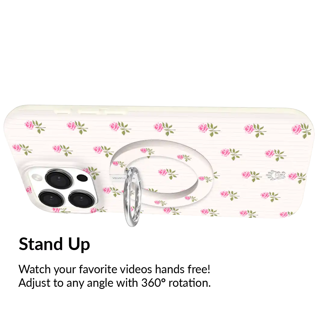 Pink Peony Floral MagSafe Grip Ring