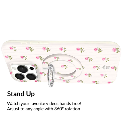 Pink Peony Floral MagSafe Grip Ring
