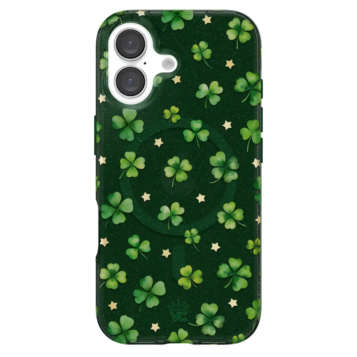 Lucky Clover Glitter iPhone Case