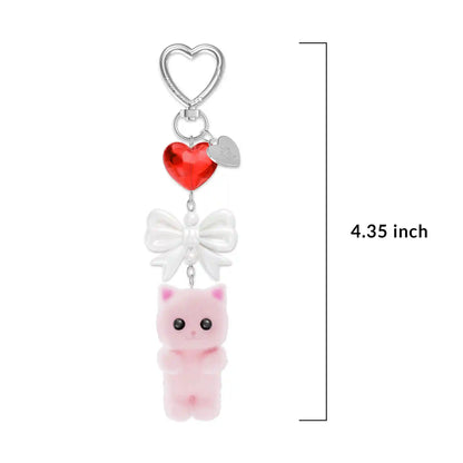 Pink Cat Bag Charm