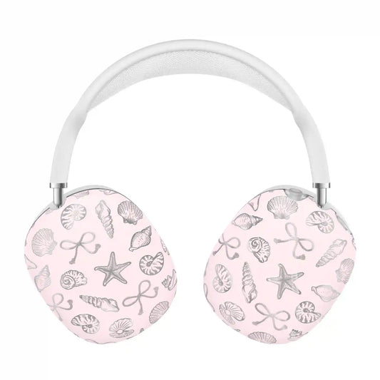Pink Coastal Seashells AirPod Max Case