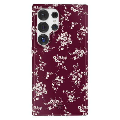 French Burgundy Floral Samsung Case
