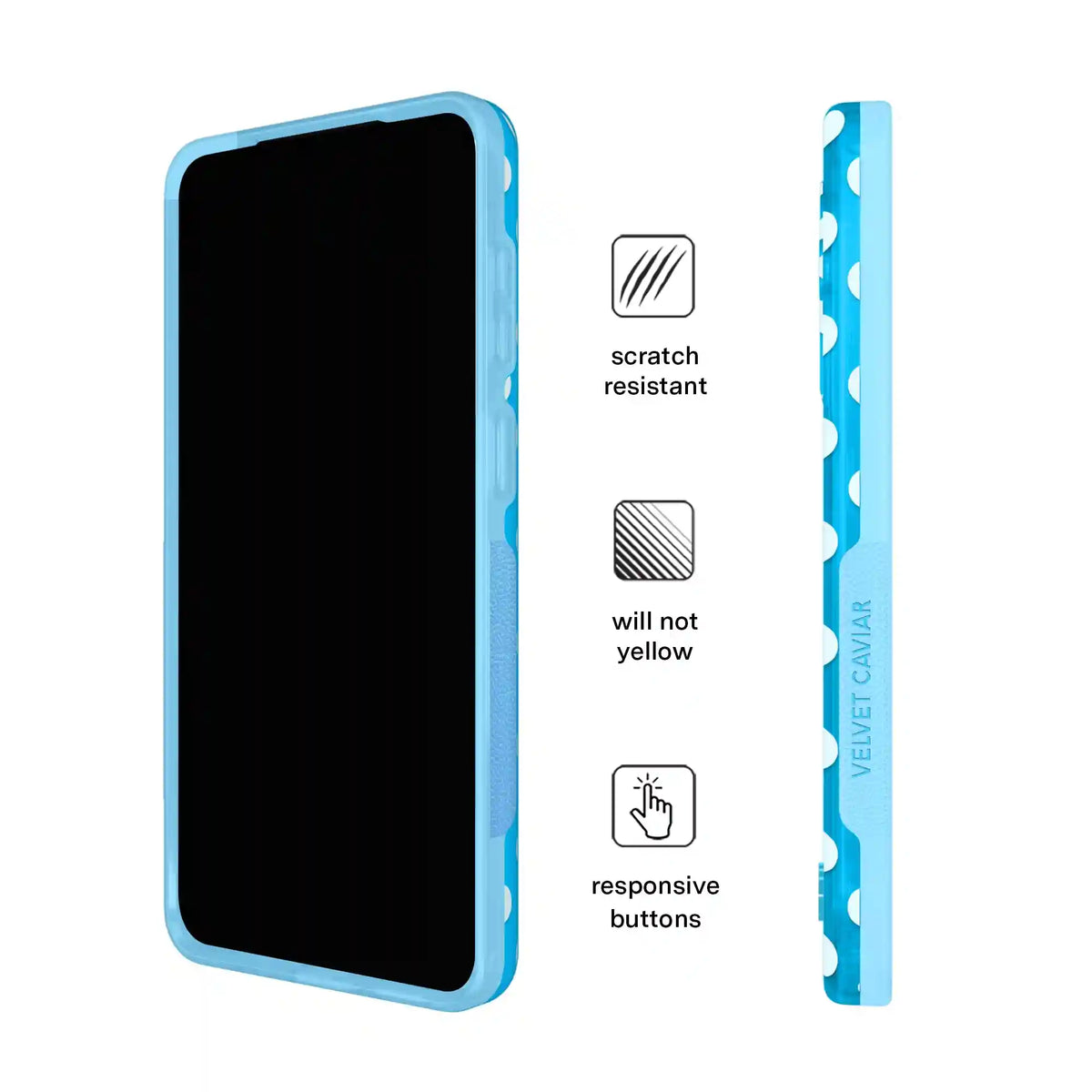 Aquamarine Polka Dot Samsung Case