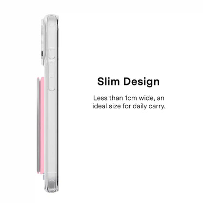 Pink Chrome Stripes MagSafe Wallet