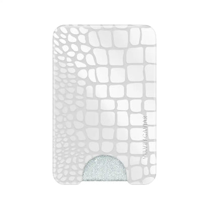 White Croc MagSafe Wallet