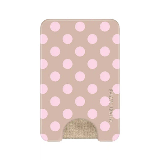 Brown Sugar Polka Dot MagSafe Wallet