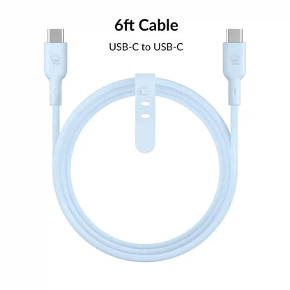 Whisper Blue Fast Charging Cable, 6ft USB-C