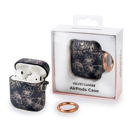Floral Chrome Airpods Case