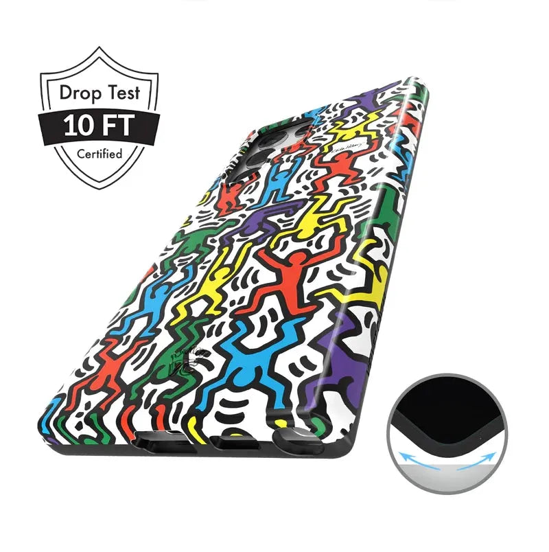 Keith Haring Rainbow Dancers Samsung Case