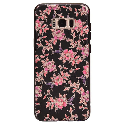Midnight Floral Chrome Samsung Galaxy Case