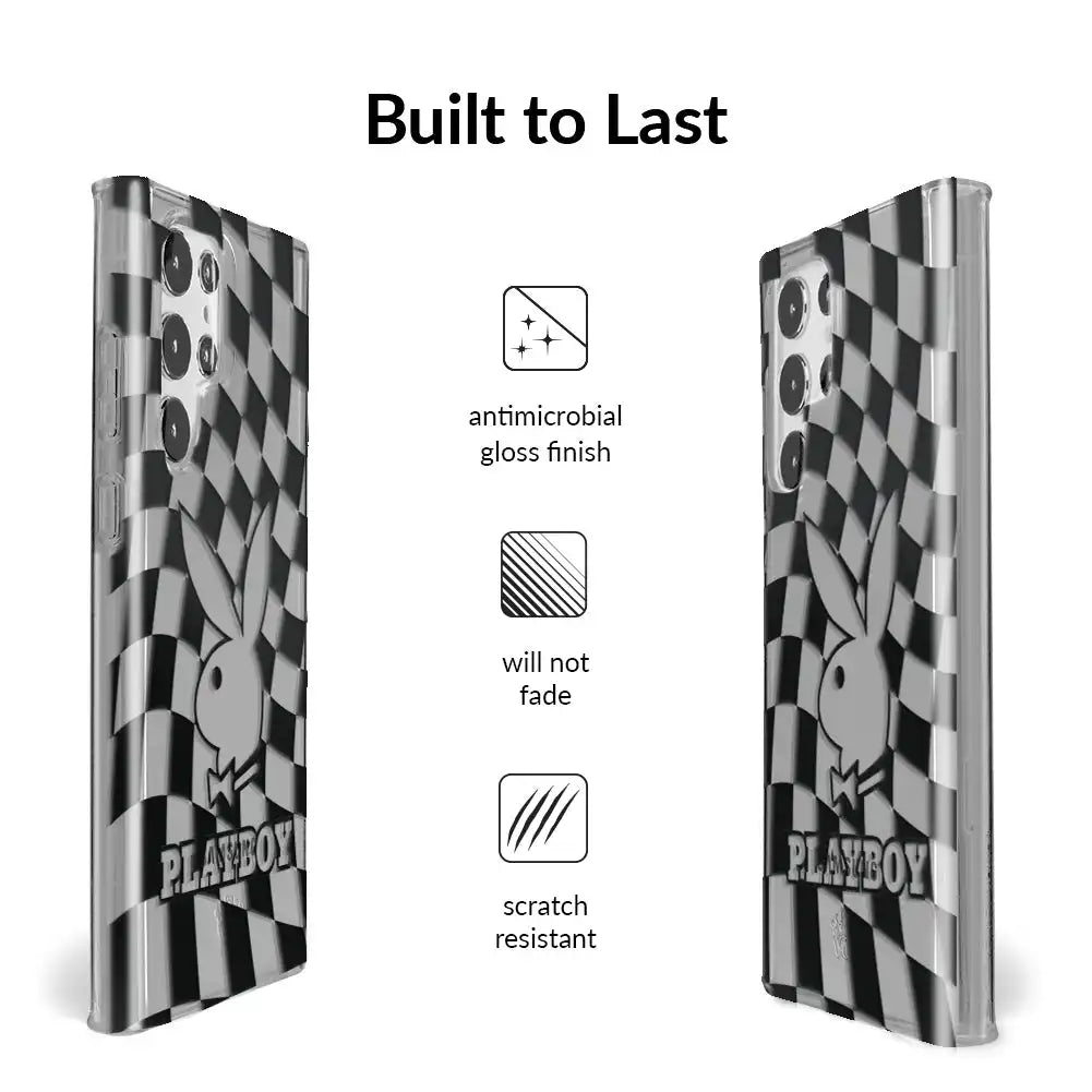 Playboy Checkmate Clear Samsung Case