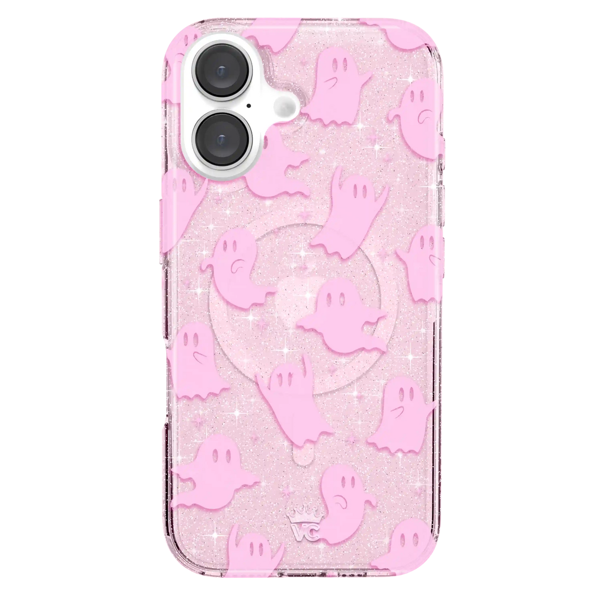 Ghosted Pink Glitter iPhone Case