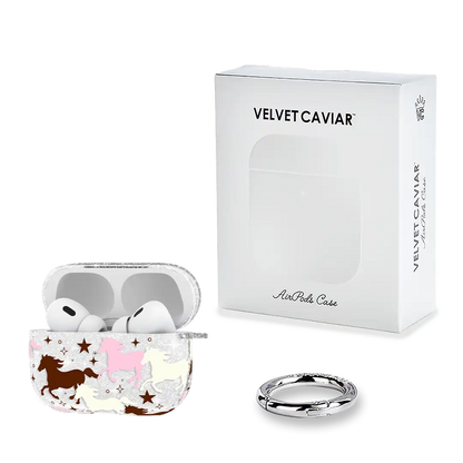 Pink Pony Glitter AirPod Case