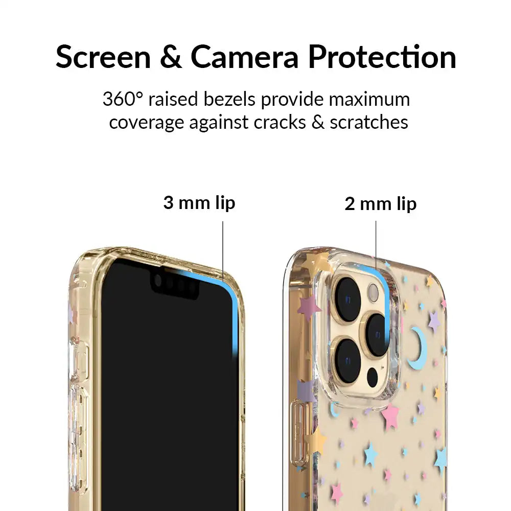 Pastel Starry Night Clear iPhone Case