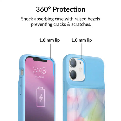 Pastel Tie Dye iPhone Charging Case