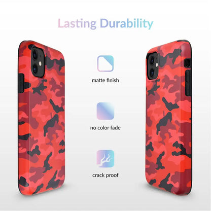 Red Camo iPhone Case