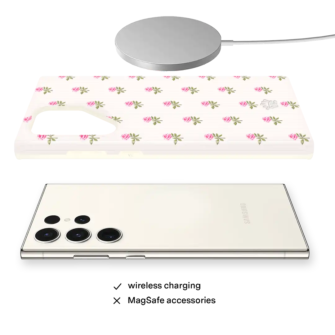 Pink Peony Floral Samsung Case