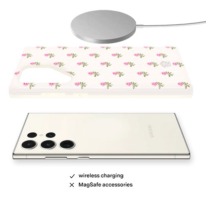 Pink Peony Floral Samsung Case