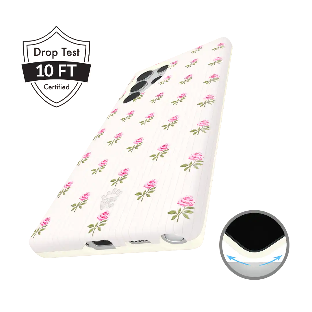 Pink Peony Floral Samsung Case