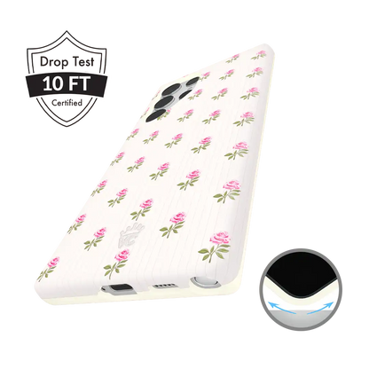 Pink Peony Floral Samsung Case