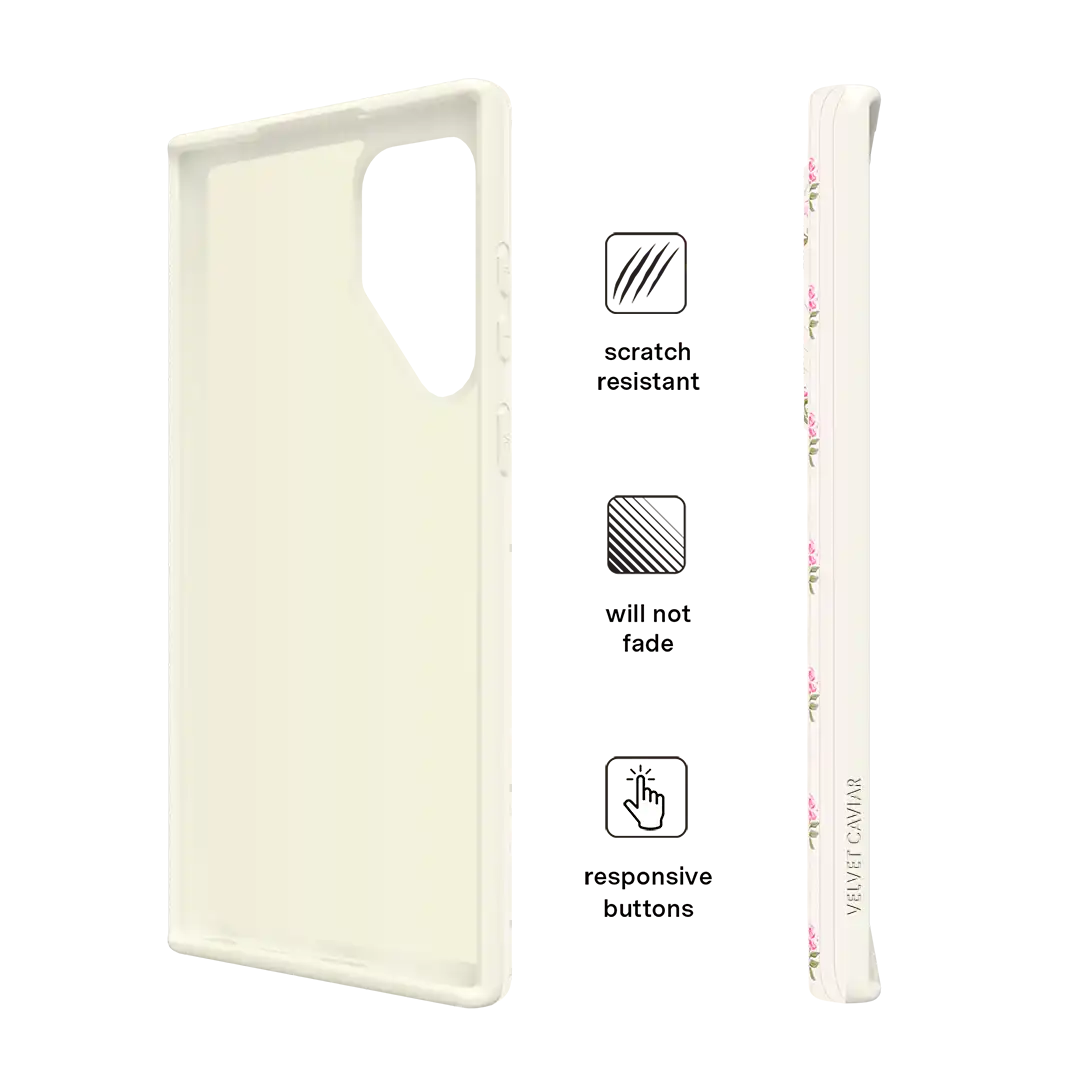Pink Peony Floral Samsung Case