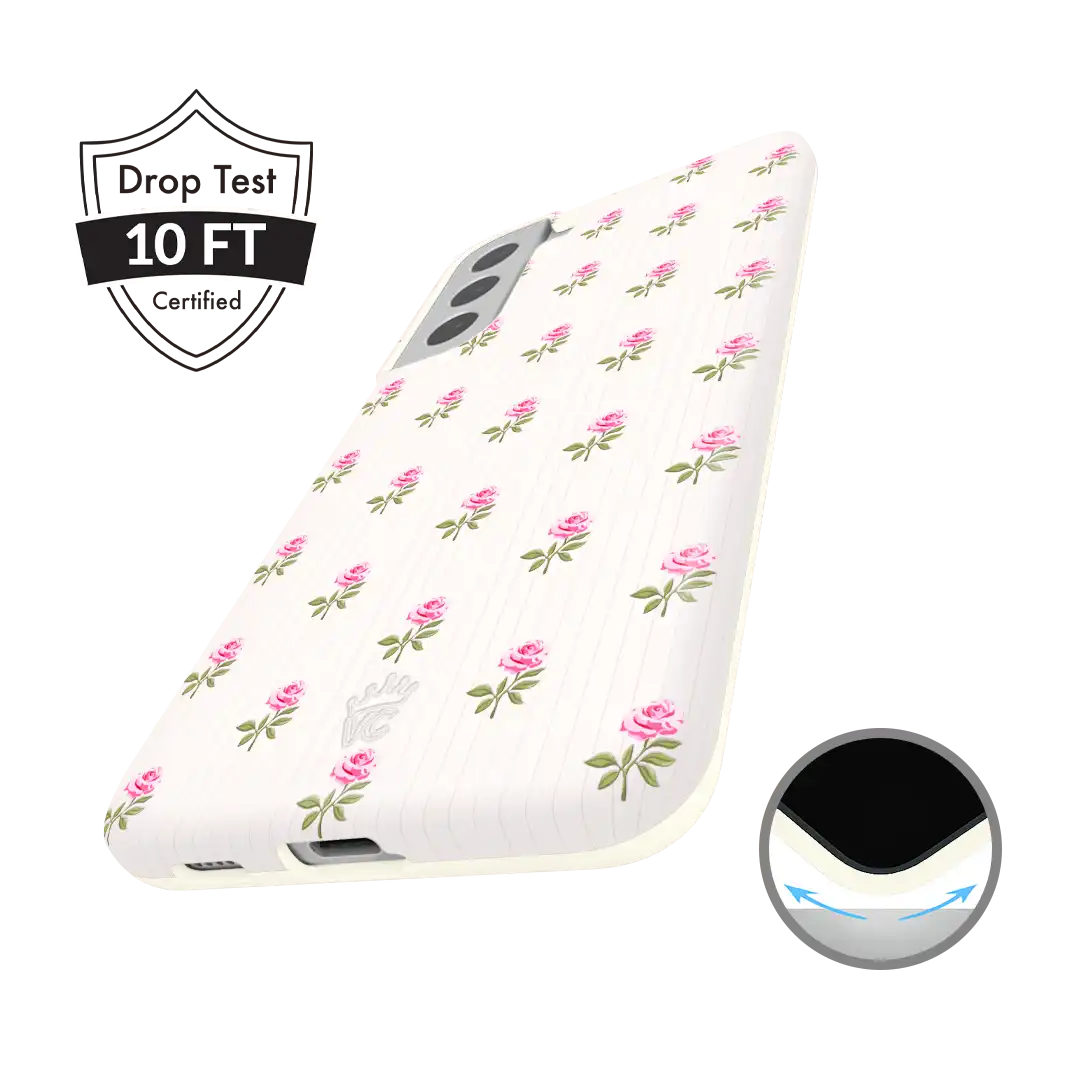 Pink Peony Floral Samsung Case