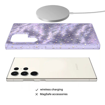 Lilac Celestial Stars Samsung Case