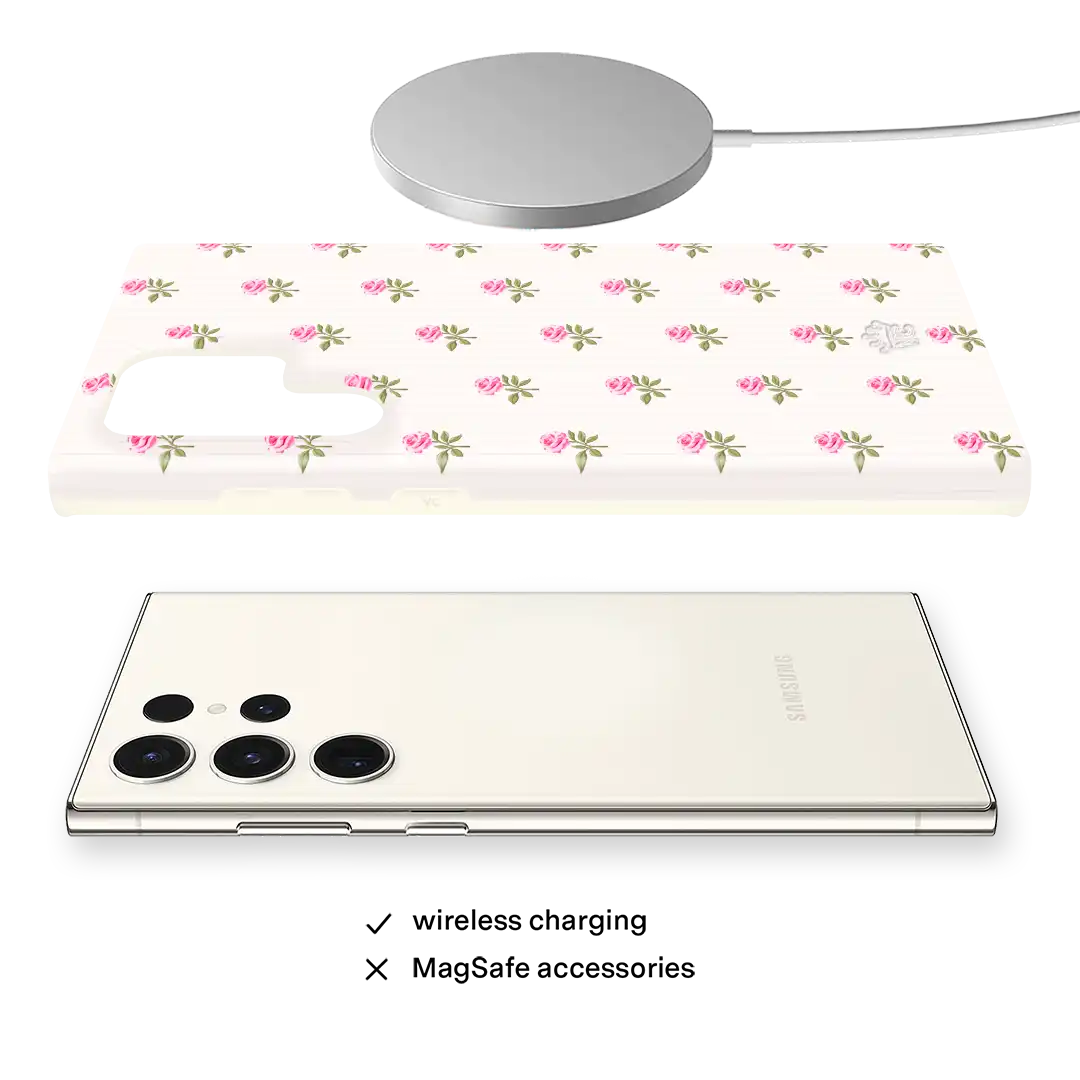 Pink Peony Floral Samsung Case