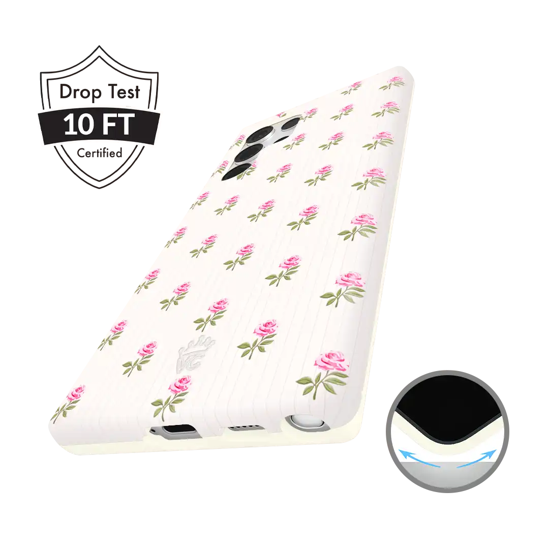 Pink Peony Floral Samsung Case