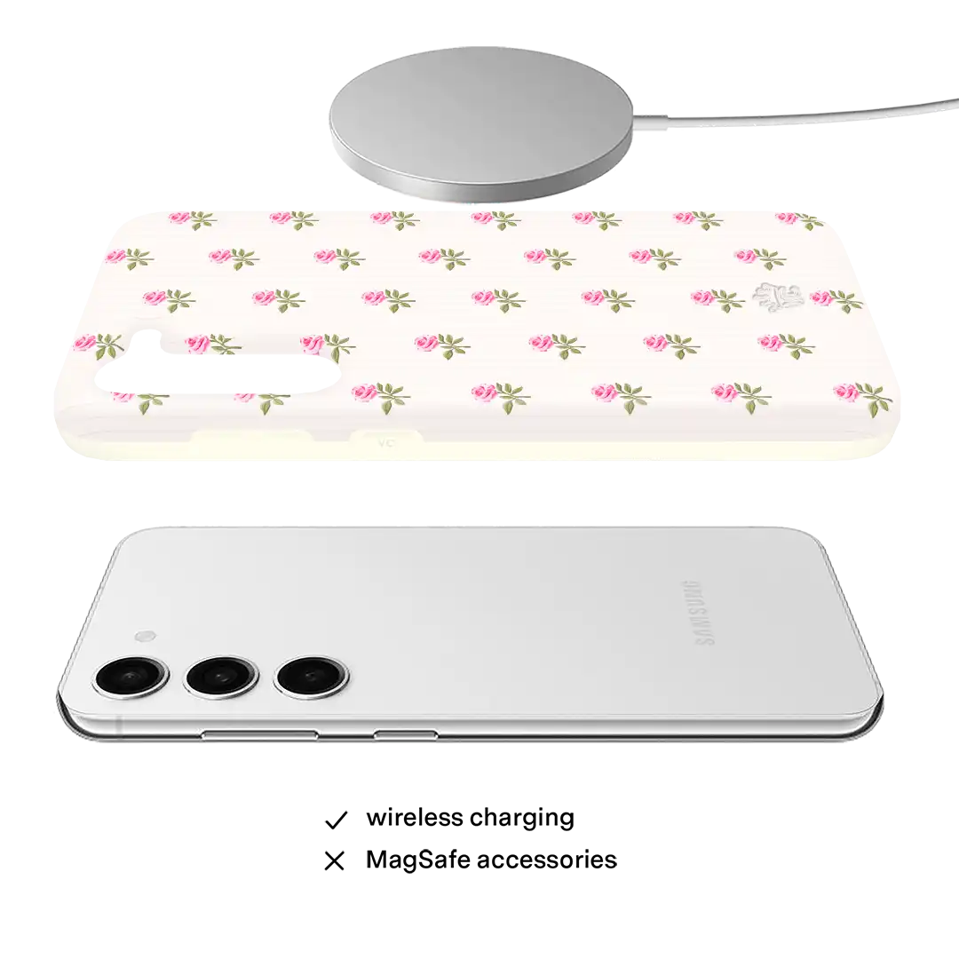 Pink Peony Floral Samsung Case