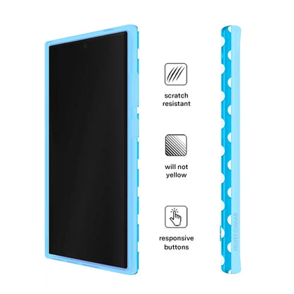 Aquamarine Polka Dot Samsung Case