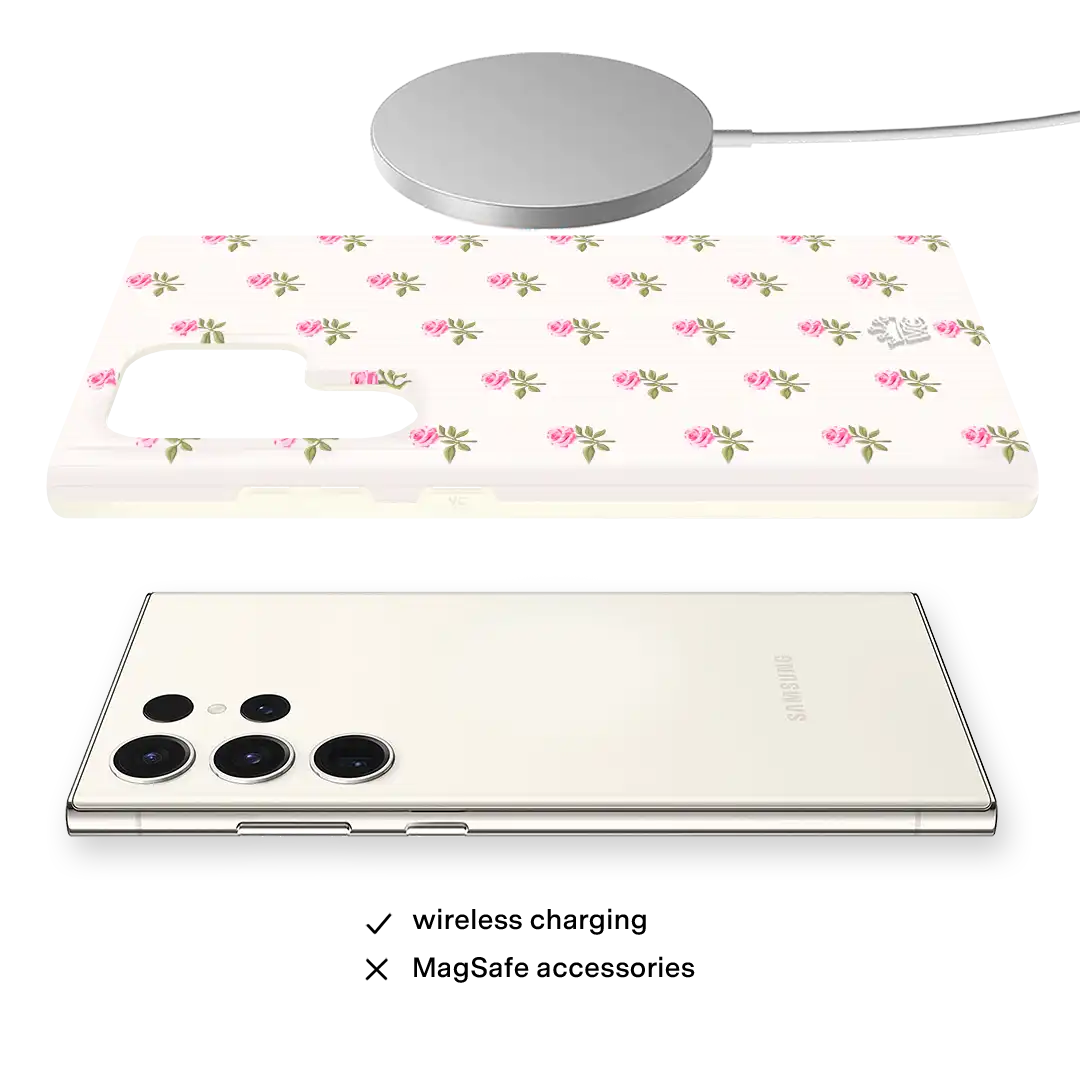Pink Peony Floral Samsung Case