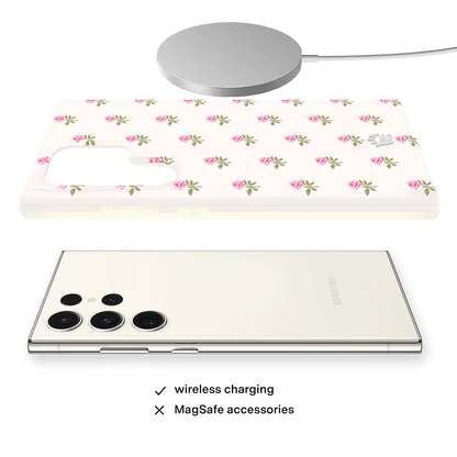 Pink Peony Floral Samsung Case