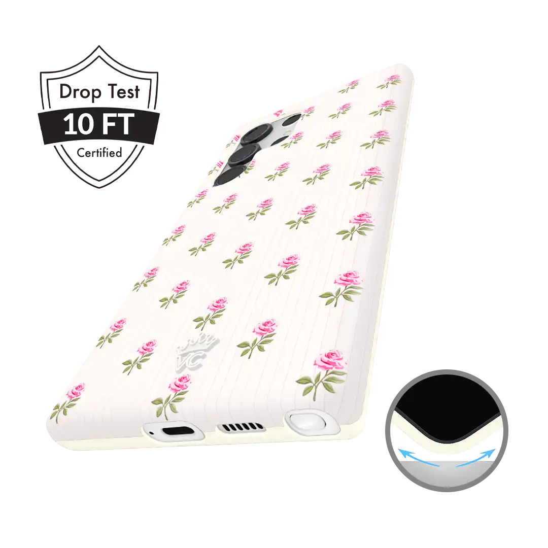 Pink Peony Floral Samsung Case