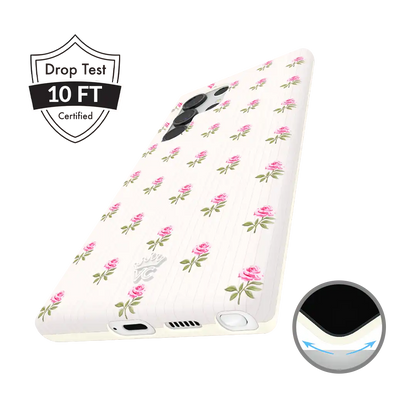Pink Peony Floral Samsung Case