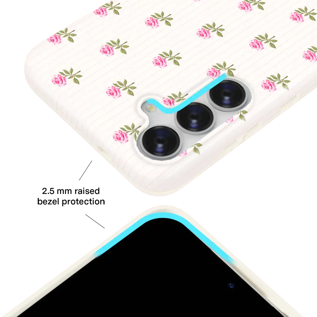 Pink Peony Floral Samsung Case