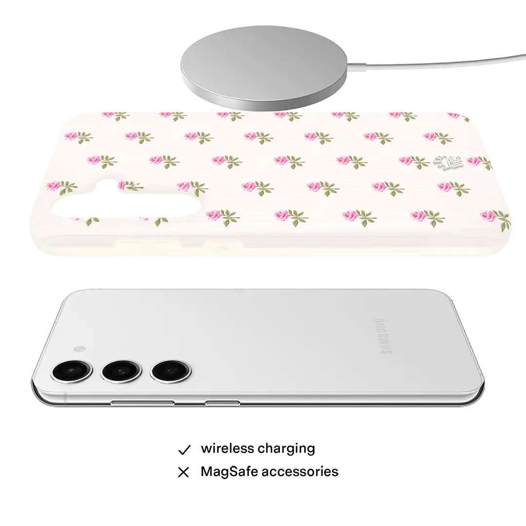 Pink Peony Floral Samsung Case