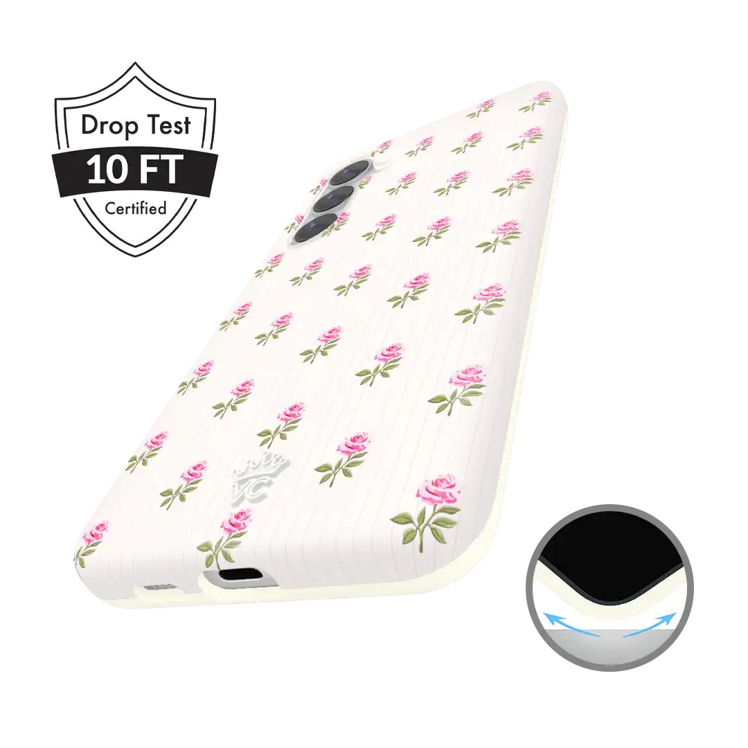Pink Peony Floral Samsung Case