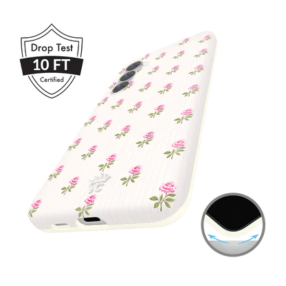 Pink Peony Floral Samsung Case