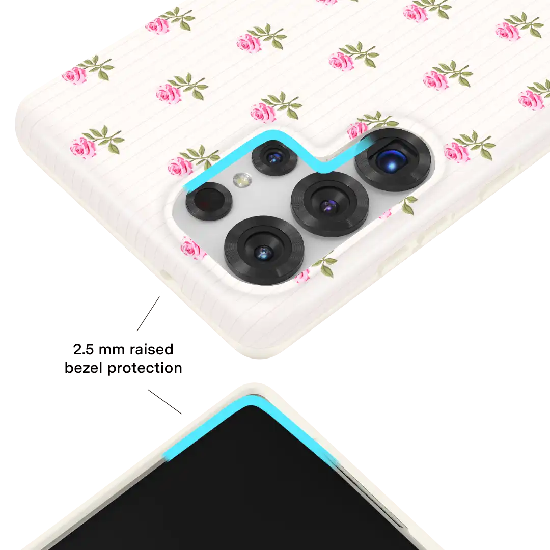 Pink Peony Floral Samsung Case