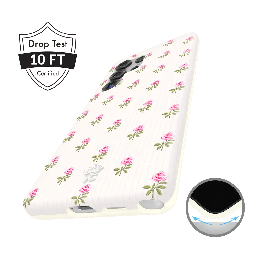 Pink Peony Floral Samsung Case