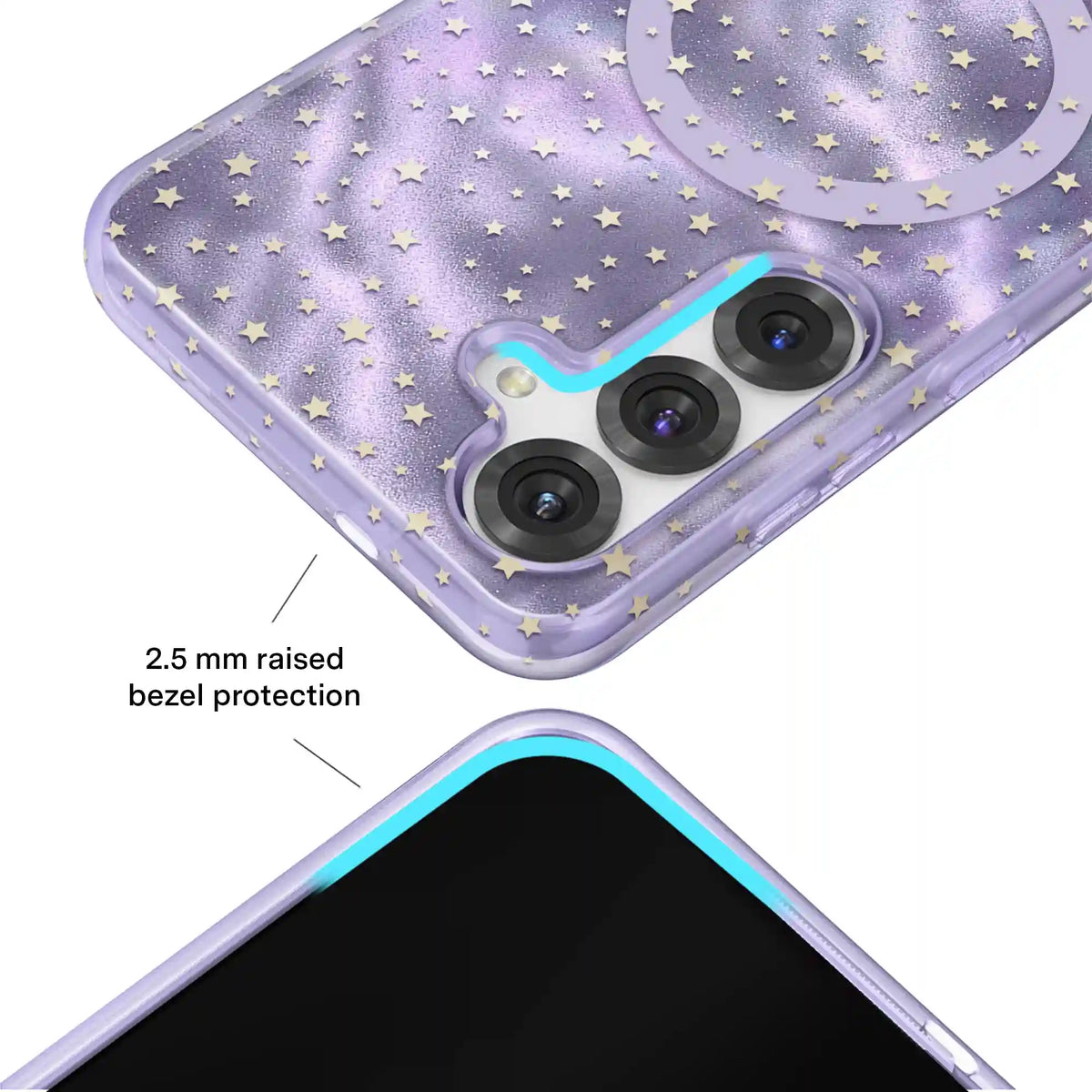 Lilac Celestial Stars Samsung Case