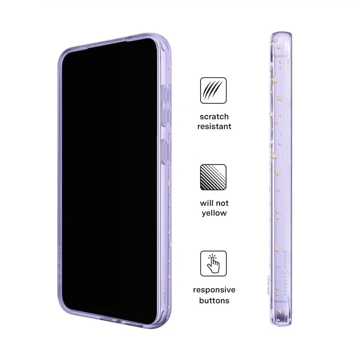 Lilac Celestial Stars Samsung Case